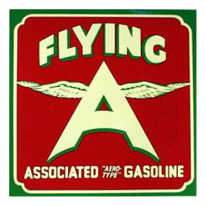 Flying A Associated Gasoline Water Transfer Decal - 10" x 10"