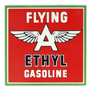 Flying A Ethyl Gasoline Water Transfer Decal - 10" x 10"