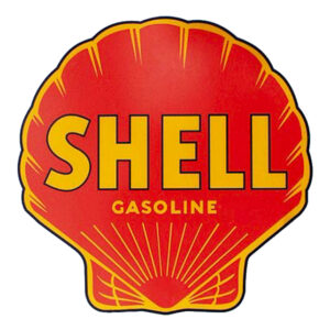 Shell Gasoline Water Transfer Decal - 12" x 12.5"