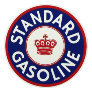 Standard Gasoline Round Water Transfer Decal - 12"