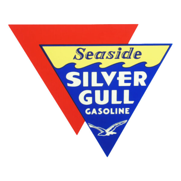 Seaside Silver Gull Water Transfer Decal - 12.5" x 11"