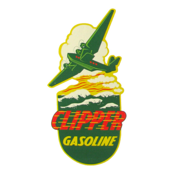 Clipper Gasoline Water Transfer Decal - 10" x 20"