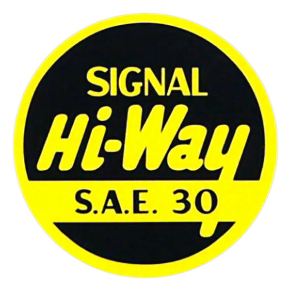 Signal Hi-Way SAE 30 2" Round Water Transfer Decal
