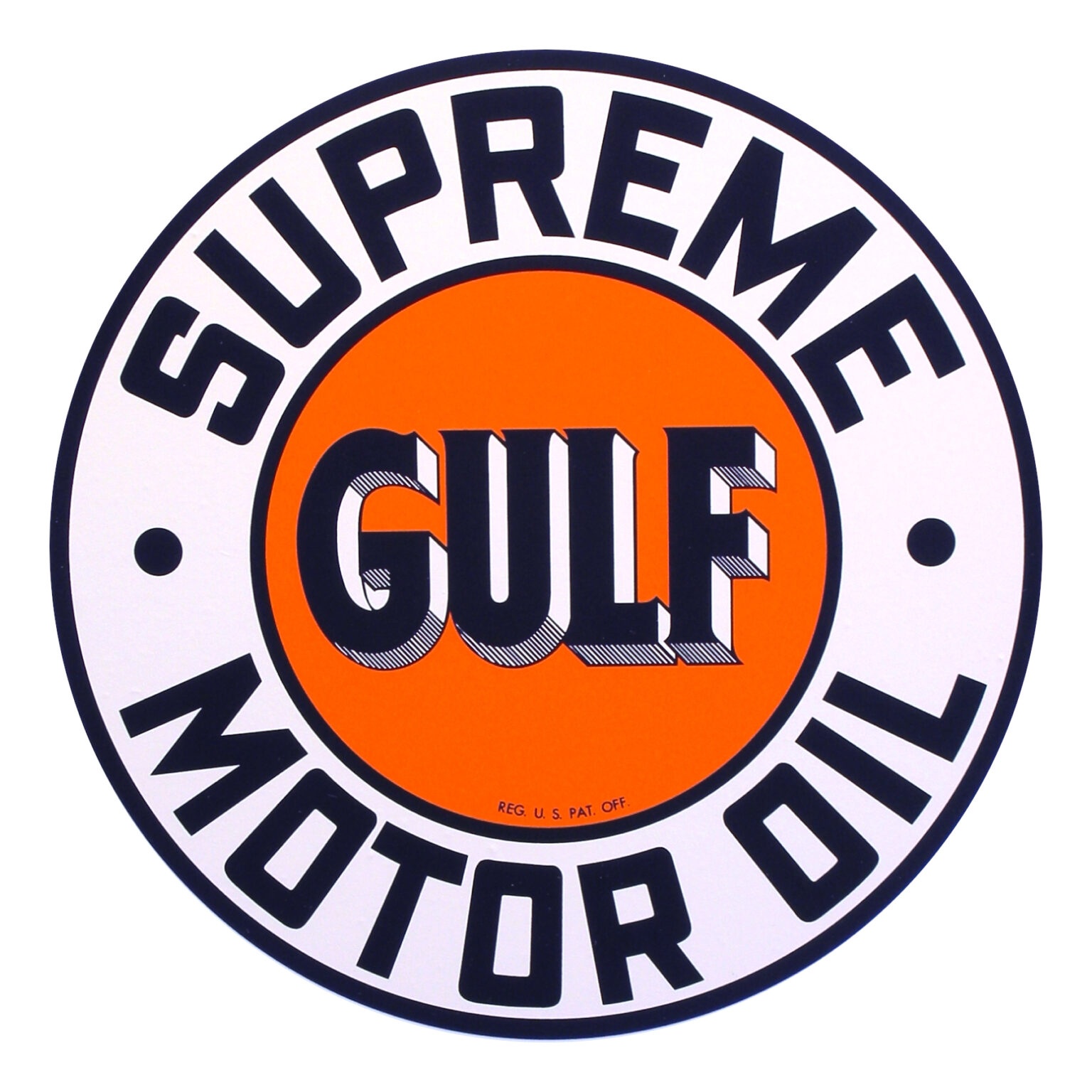 Gulf Supreme Round Water Transfer Decal - 2", 9" - Vic’s 66