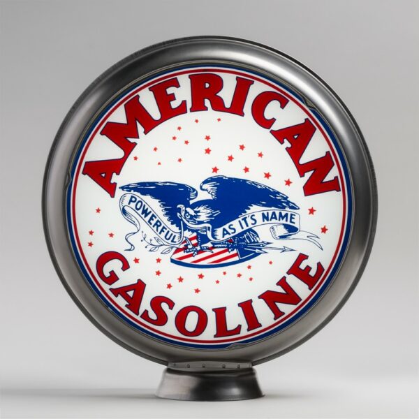 American Powerful Gasoline 13.5" Gas Pump Globe with unpainted steel body