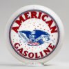 American Powerful Gasoline 13.5" Gas Pump Globe with white plastic body