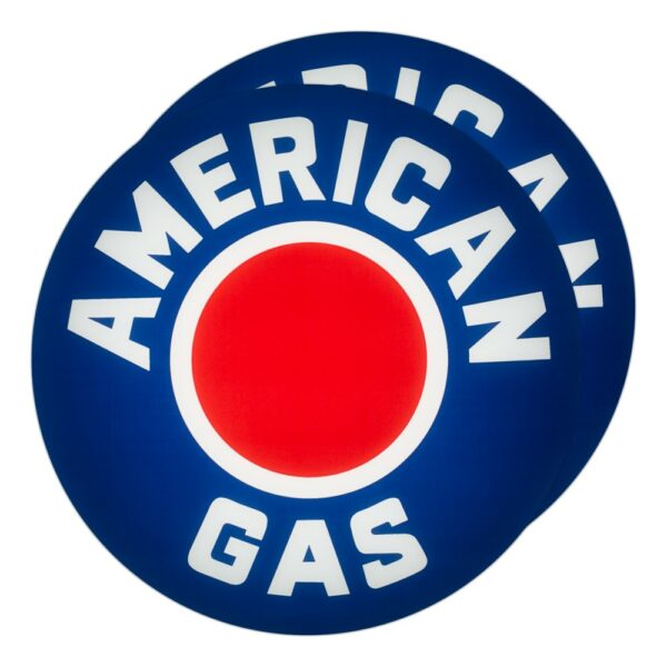 American Gas 13.5" Gas Pump Globe lens pair