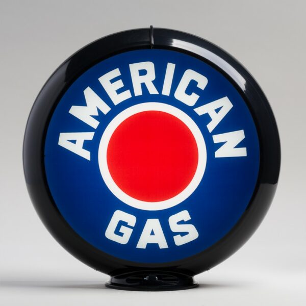 American Gas 13.5" Gas Pump Globe with black plastic body