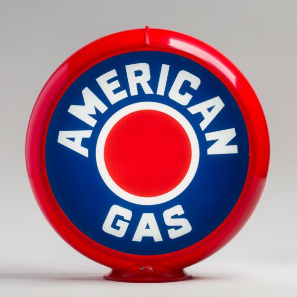 American Gas 13.5" Gas Pump Globe with red plastic body