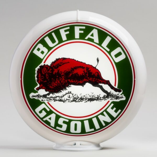 Buffalo 13.5" Gas Pump Globe with white plastic body