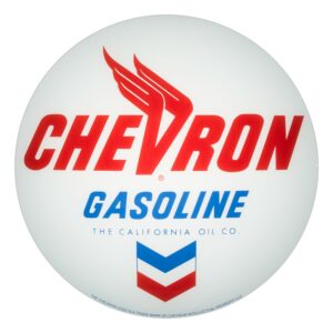 Chevron 13.5" Gas Pump Globe single lens