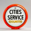 Cities Service Koolmotor 13.5" Gas Pump Globe with orange plastic body