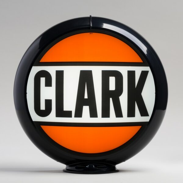 Clark 13.5" Gas Pump Globe with black plastic body