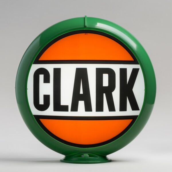 Clark 13.5" Gas Pump Globe with green plastic body