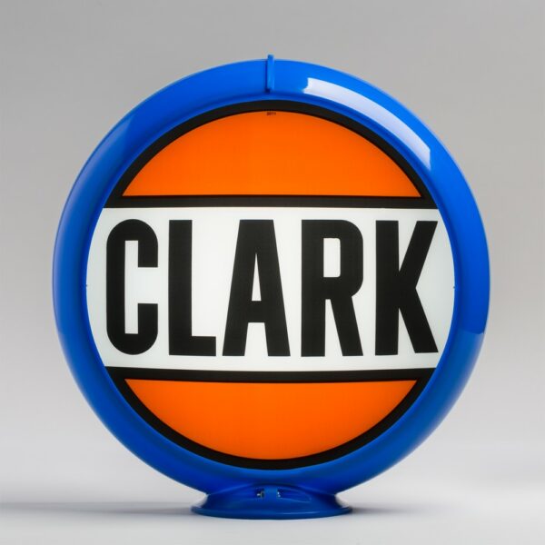 Clark 13.5" Gas Pump Globe with light blue plastic body