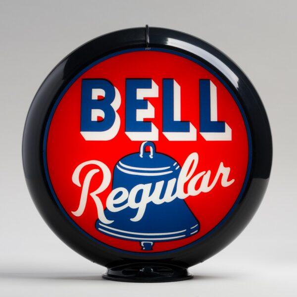 Bell Regular 13.5" Gas Pump Globe with black plastic body