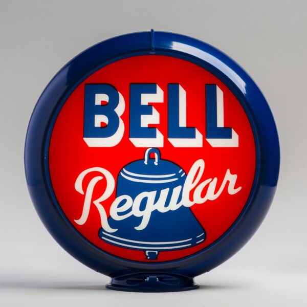 Bell Regular 13.5" Gas Pump Globe with dark blue plastic body