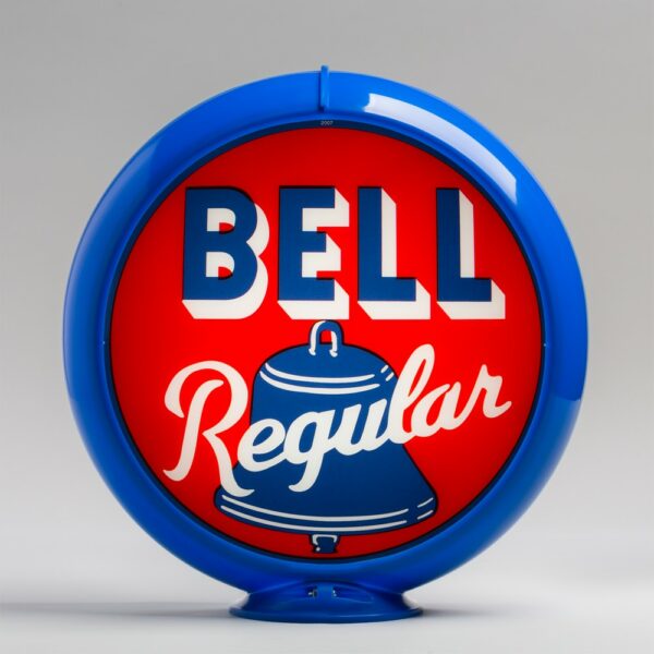 Bell Regular 13.5" Gas Pump Globe with light blue plastic body