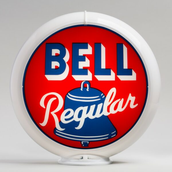 Bell Regular 13.5" Gas Pump Globe with white plastic body