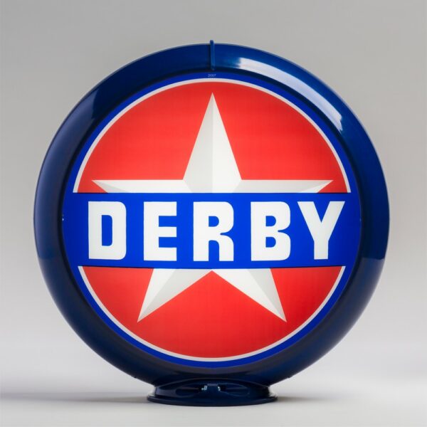 Derby 13.5" Gas Pump Globe with dark blue plastic body