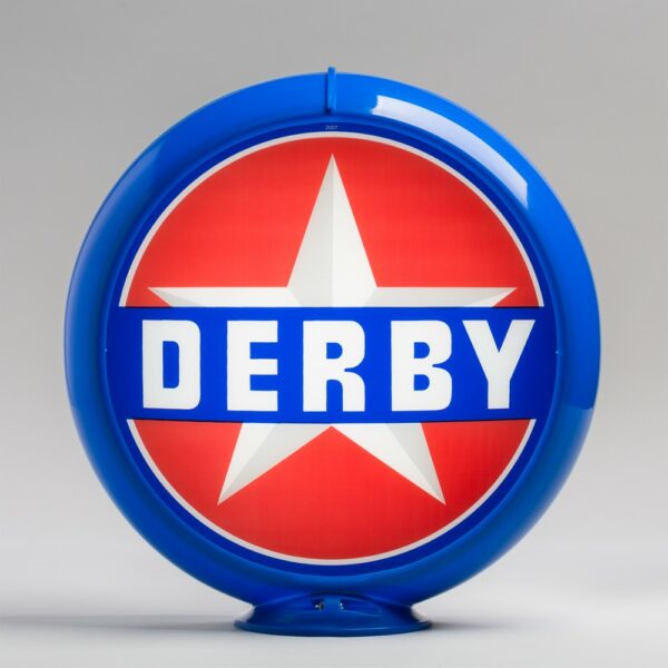 Derby 13.5" Gas Pump Globe with light blue plastic body