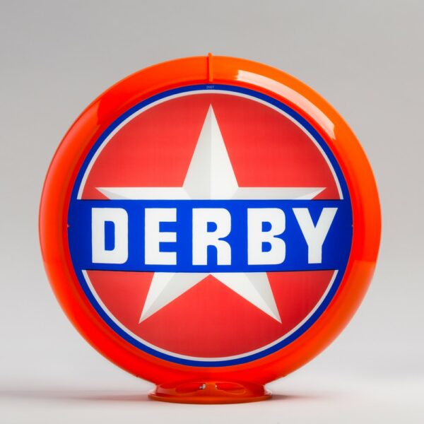 Derby 13.5" Gas Pump Globe with orange plastic body