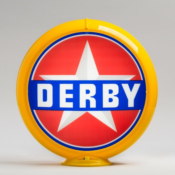 Derby 13.5" Gas Pump Globe with yellow plastic body