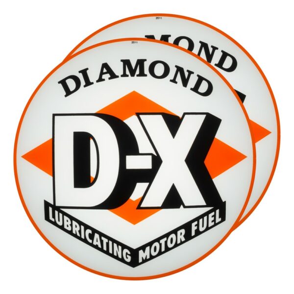 Diamond DX 13.5" Gas Pump Globe lens pair