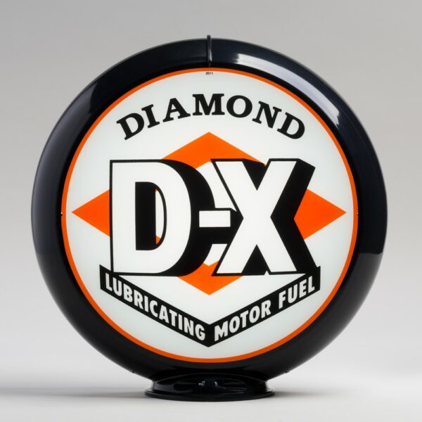 Diamond DX 13.5" Gas Pump Globe with black plastic body