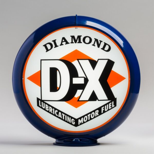 Diamond DX 13.5" Gas Pump Globe with dark blue plastic body