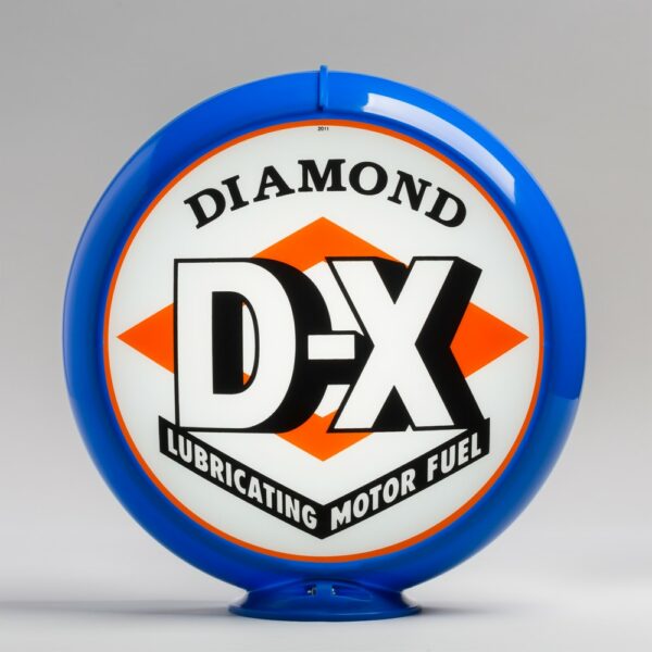 Diamond DX 13.5" Gas Pump Globe with light blue plastic body