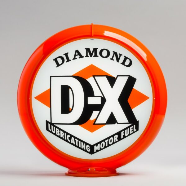 Diamond DX 13.5" Gas Pump Globe with orange plastic body