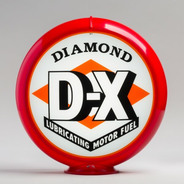 Diamond DX 13.5" Gas Pump Globe with red plastic body