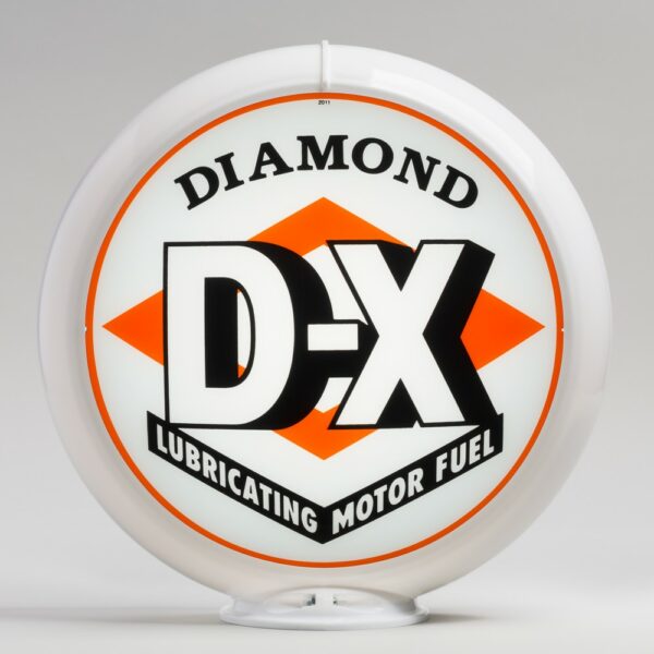 Diamond DX 13.5" Gas Pump Globe with white plastic body