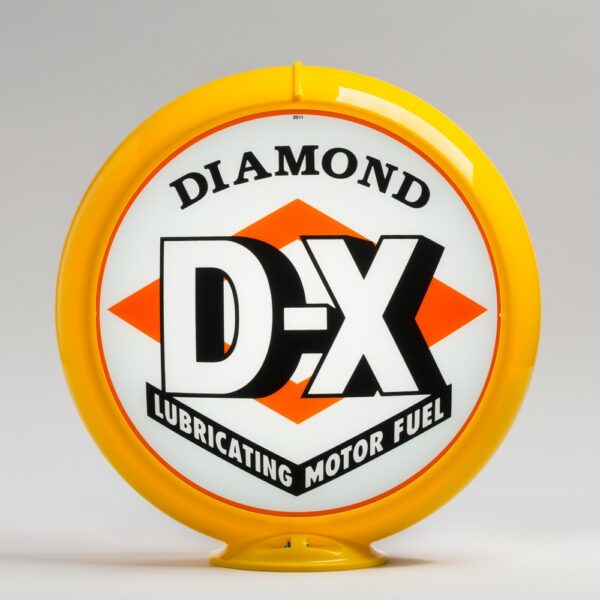 Diamond DX 13.5" Gas Pump Globe with yellow plastic body