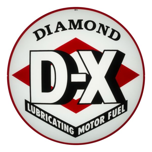 Diamond DX (Red) 13.5" Gas Pump Globe single lens