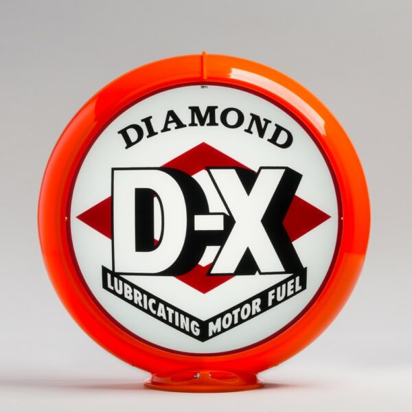 Diamond DX (Red) 13.5" Gas Pump Globe with orange plastic body