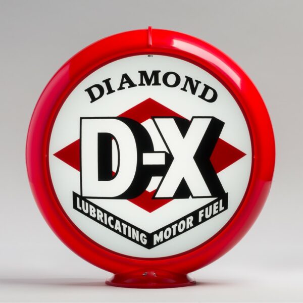 Diamond DX (Red) 13.5" Gas Pump Globe with red plastic body