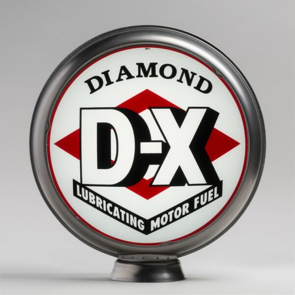 Diamond DX (Red) 13.5" Gas Pump Globe with unpainted steel body