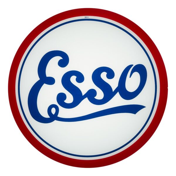 Esso Script 13.5" Gas Pump Globe single lens