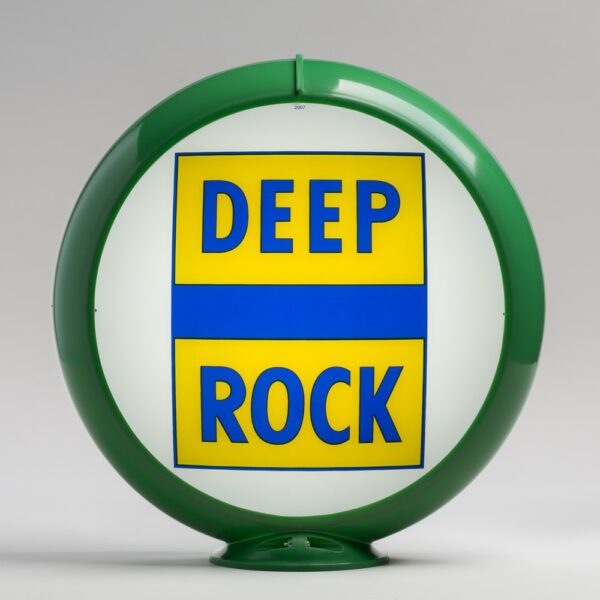 Deep Rock 13.5" Gas Pump Globe with green plastic body