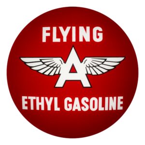 Flying A Ethyl 13.5" Gas Pump Globe single lens