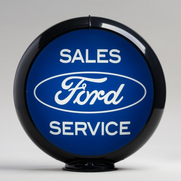 Ford Sales 13.5" Gas Pump Globe with black plastic body
