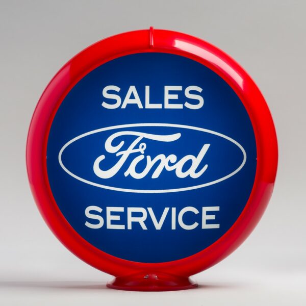 Ford Sales 13.5" Gas Pump Globe with red plastic body