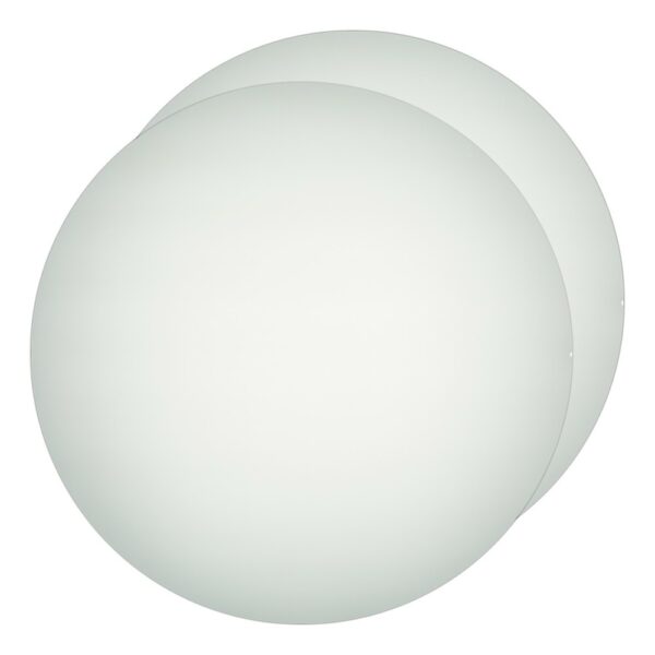 Frosted Glass 13.5" Gas Pump Globe lens pair