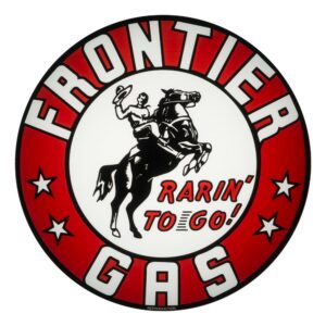 Frontier Gas 13.5" Gas Pump Globe single lens