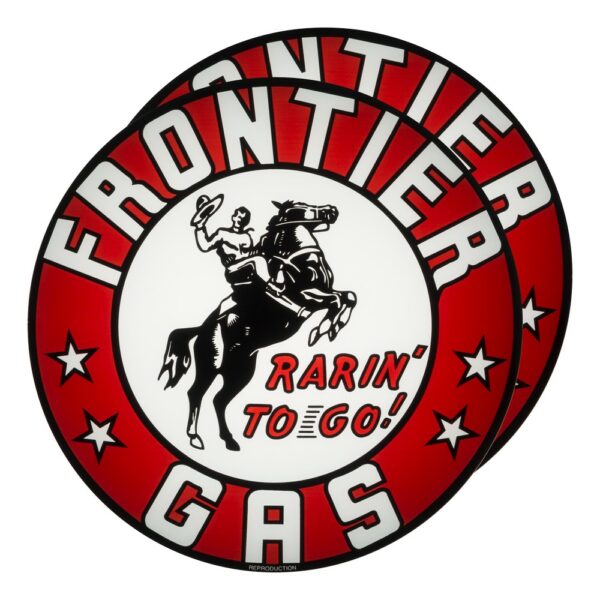 Frontier Gas 13.5" Gas Pump Globe lens pair