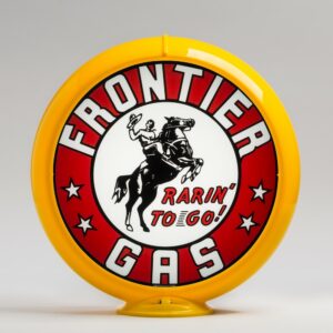 Frontier Gas 13.5" Gas Pump Globe with yellow plastic body