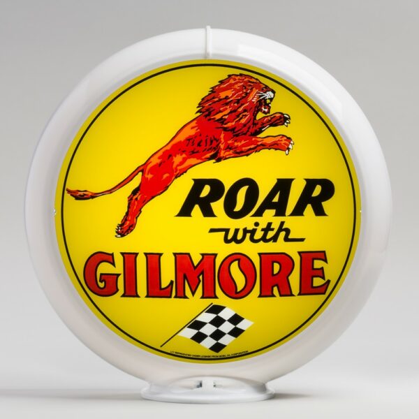 Roar with Gilmore 13.5" Gas Pump Globe with white plastic body