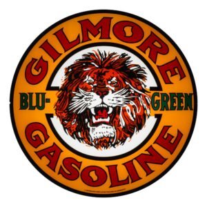 Gilmore Blu-Green 13.5" Gas Pump Globe single lens